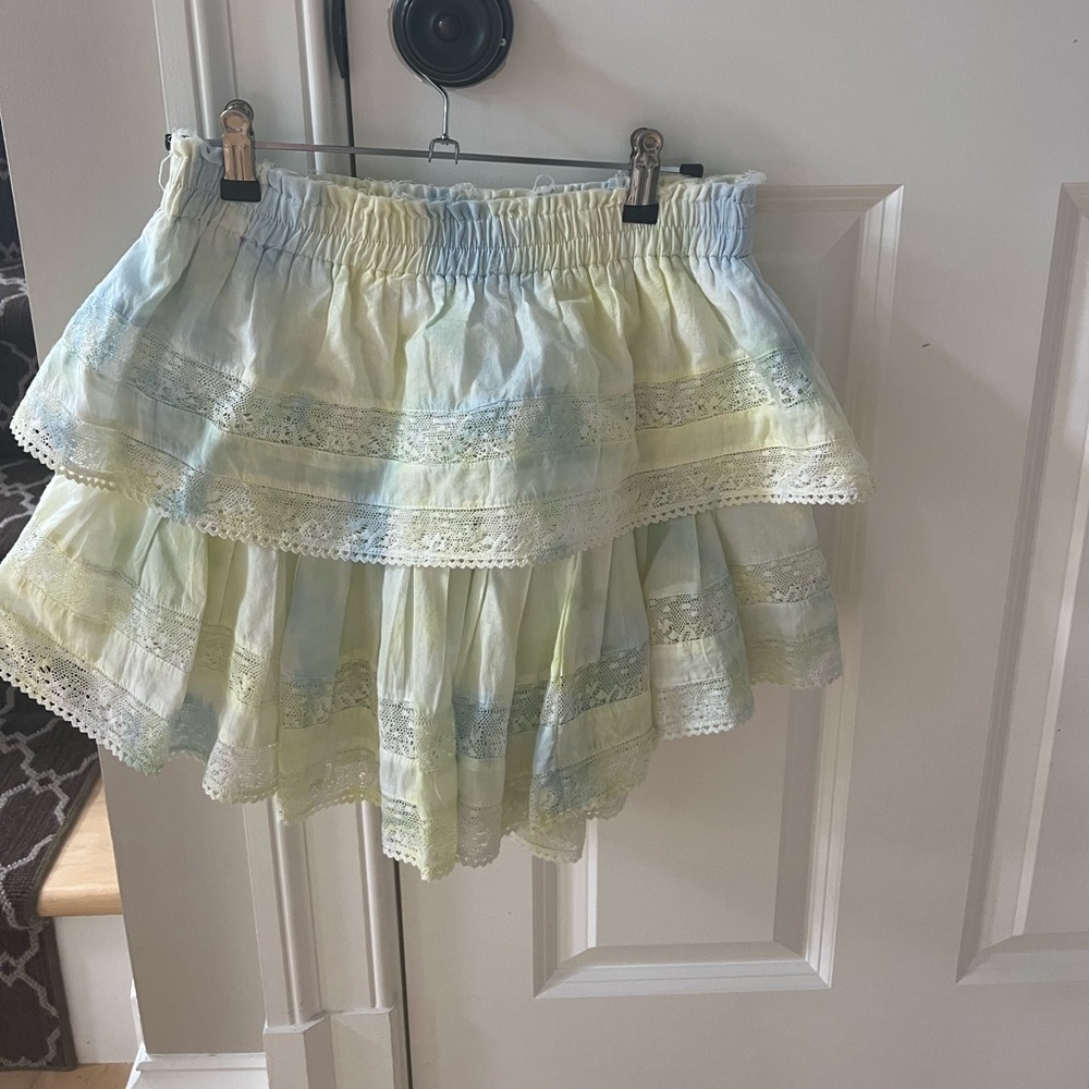 LoveShackFancy Ruffle Signature Mini Skirt